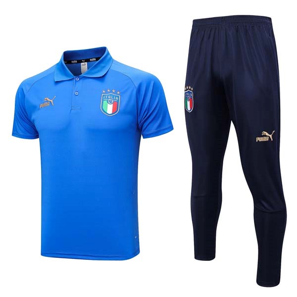 Polo Italie Ensemble Complet 2023-24 Bleu 4